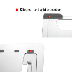 Soporte extensor de altura para computadora portátil, tamaño: 22,3x23,5x1,3 cm