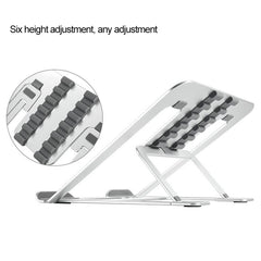 Soporte extensor de altura para computadora portátil, tamaño: 22,3x23,5x1,3 cm