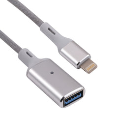 Adaptador de cámara OTG macho de 8 pines a USB hembra