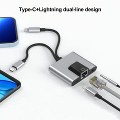 NK-1056Pro 3 en 1 8 pines + USB-C / Type-C m...