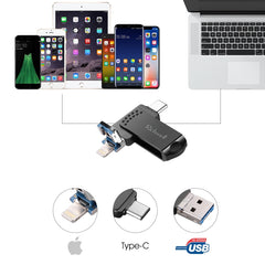 Richwell 16G Tipo-C + 8 pines + Disco flash USB 3.0