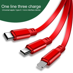 Cable de carga retráctil USB 3 en 1 de 1,2 m