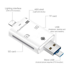 NK-208 Lector de tarjetas TF / SD i-Flash 3 ...