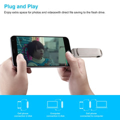 Richwell 3 en 1 128G Micro USB + 8 pines + U...