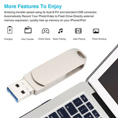 3 en 1 64G Micro USB + 8 pines + disco flash...