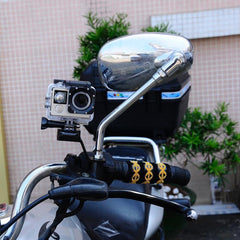 PULUZ Soporte fijo de metal para motocicleta...