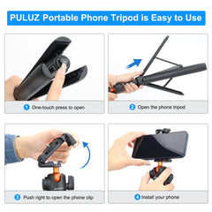 Trípode para selfies con teléfono PULUZ de 1...