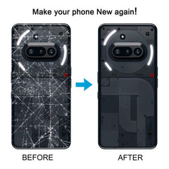 Funda trasera transparente original para iPh...