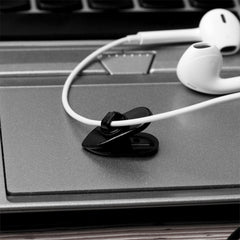 Soporte de abrazadera de clip de cable de auriculares giratorio de 1000 piezas