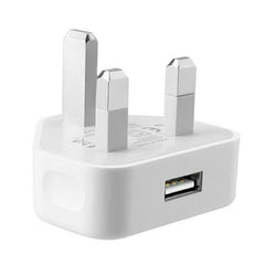 Cargador USB con enchufe británico de 5 V/1 A