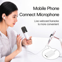 Adaptador divisor de auriculares con conector estéreo de 3,5 mm
