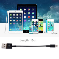 Cable de carga/datos de sincronización de 8 pines a USB, longitud del cable: 13 cm