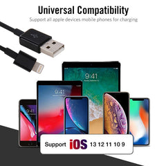 Cable de carga de 20 cm y 8 pines a USB 2.0