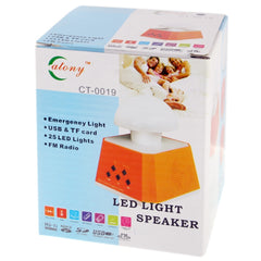 CT-0019 Altavoz con múltiples luces LED y radio FM