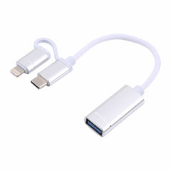 USB 3.0 hembra a 8 pines + USB-C / Type-C ma...