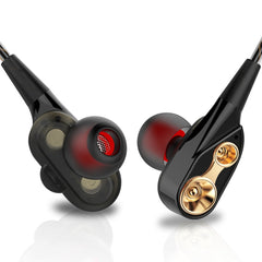 Auriculares internos de música deportivos QKZ CK8 HiFi de cuatro unidades
