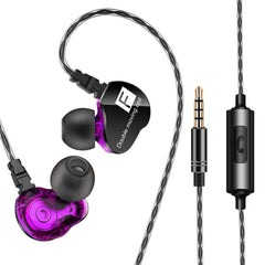 Auriculares internos de música deportivos QKZ CK9 HiFi de cuatro unidades