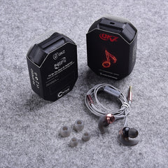 QKZ EQ1 CNC Metal Shark Fin Auriculares Deportes Música Auriculares
