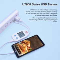 UNI-T USB Voltímetro Amperímetro Probador UT...