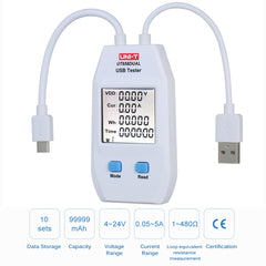 UNI-T USB Voltímetro Amperímetro Probador UT...