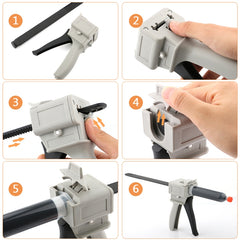 Pistola dispensadora de pegamento líquido de...