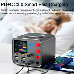 Cargador inalámbrico multipuerto USB PD MaAn...