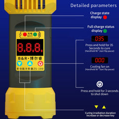 B&R ZS-100 Lámpara de curado UV 2 en 1 + her...