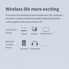 Transmisor de tarjeta AUX TF coaxial de fibra de TV para computadora