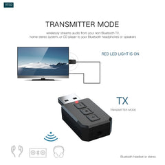 Transmisor receptor de audio Bluetooth USB