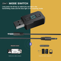 Transmisor receptor de audio Bluetooth USB