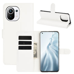 Para Xiaomi Mi 11 Litchi Texture Funda prote...