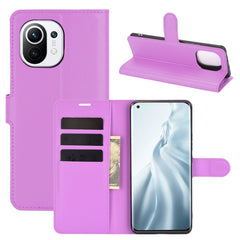 Para Xiaomi Mi 11 Litchi Texture Funda prote...