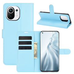 Para Xiaomi Mi 11 Litchi Texture Funda prote...