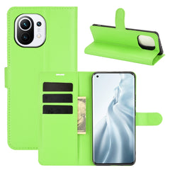 Para Xiaomi Mi 11 Litchi Texture Funda prote...