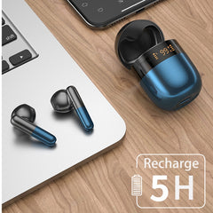 Auriculares Bluetooth inalámbricos con pantalla digital LED