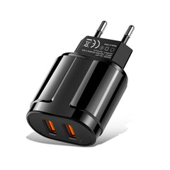 Cargador de viaje USB doble + cable de datos USB de 1 metro a 8 pines