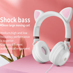 Auriculares estéreo con cable y oreja de gato Muisc con micrófono