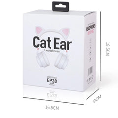 Auriculares estéreo con cable y oreja de gato Muisc con micrófono