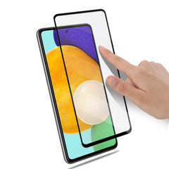 Para Samsung A52 mocolo 2.5D Película de vidrio templado con pegamento completo
