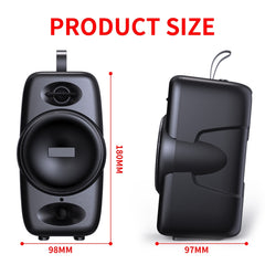 Altavoz Bluetooth cilíndrico portátil