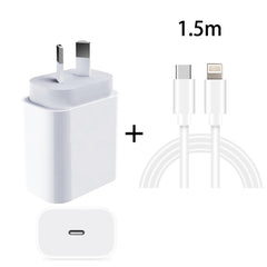 Cargador PD 3.0 con cable de datos tipo C a 8 pines