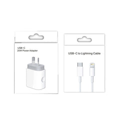 Cargador PD 3.0 con cable de datos tipo C a 8 pines