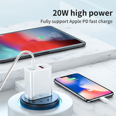 20W PD Type-C + QC 3.0 Interfaz USB Cargador...