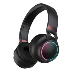 Colorido LED Bluetooth 5.0 Auriculares estéreo HiFi plegables