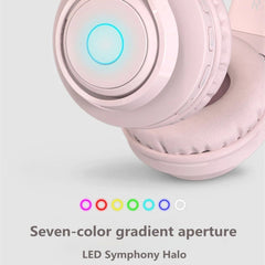 BT06C Bonito auricular inalámbrico para niños con micrófono y luz LED