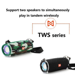 Altavoz Bluetooth inalámbrico portátil TG192 con luz LED
