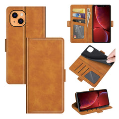 Funda de cuero con tapa horizontal para iPhone 13 mini