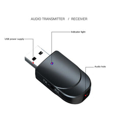KN330 2 en 1 Transmisor Receptor USB Bluetooth 5.0