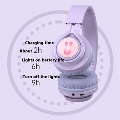 BT06C+ Bonito auricular inalámbrico Bluetooth para niños con LED