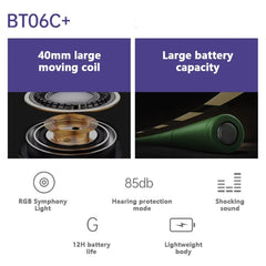 BT06C+ Bonito auricular inalámbrico Bluetooth para niños con LED